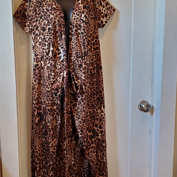 Kimono Leopard print wrap - Picture 5 of 9